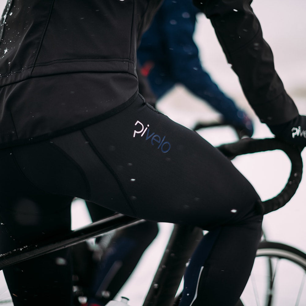 Rivelo | Mens Winnats Thermal Bib Tights (Black/Navy)