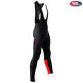 Rivelo Mens Winnats Thermal Bib Tights (Black/Red) (studio)