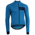 Rivelo Mens Woodside Merino Blend Long Sleeve Jersey (Teal/Navy) (studio)