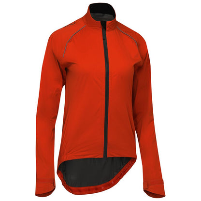 Rivelo | Womens Abington High Performance Rain Jacket (Burnt Orange/Asphalt)