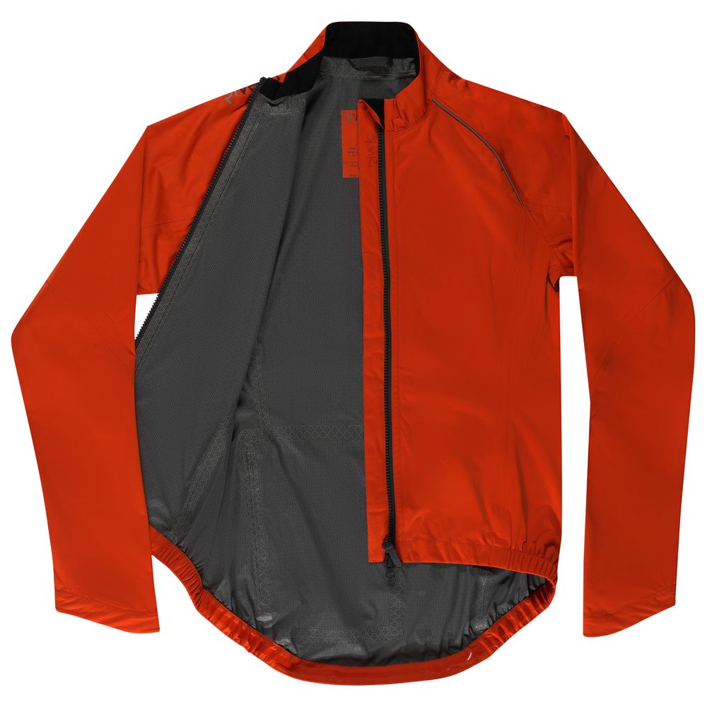 Rivelo | Womens Abington High Performance Rain Jacket (Burnt Orange/Asphalt)