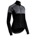 Rivelo Womens Alderbrook Merino Blend Long Sleeve Jersey (Black/Charcoal) (studio)