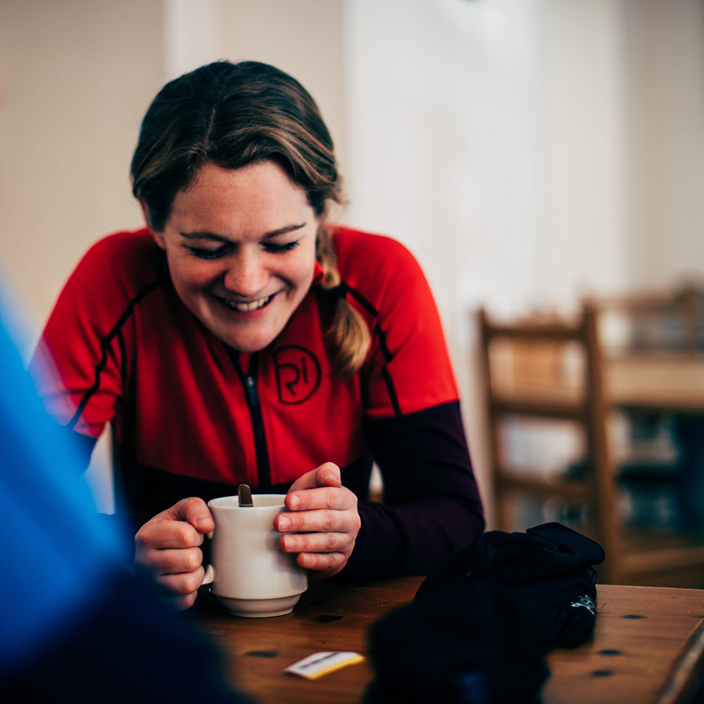 Rivelo | Womens Alderbrook Merino Blend Long Sleeve Jersey (Burgundy/Red)