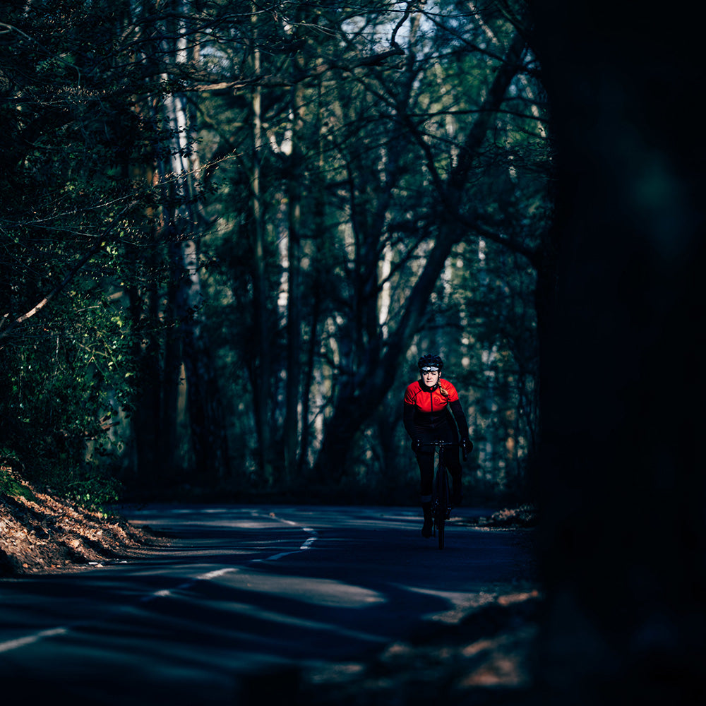 Rivelo | Womens Alderbrook Merino Blend Long Sleeve Jersey (Burgundy/Red)