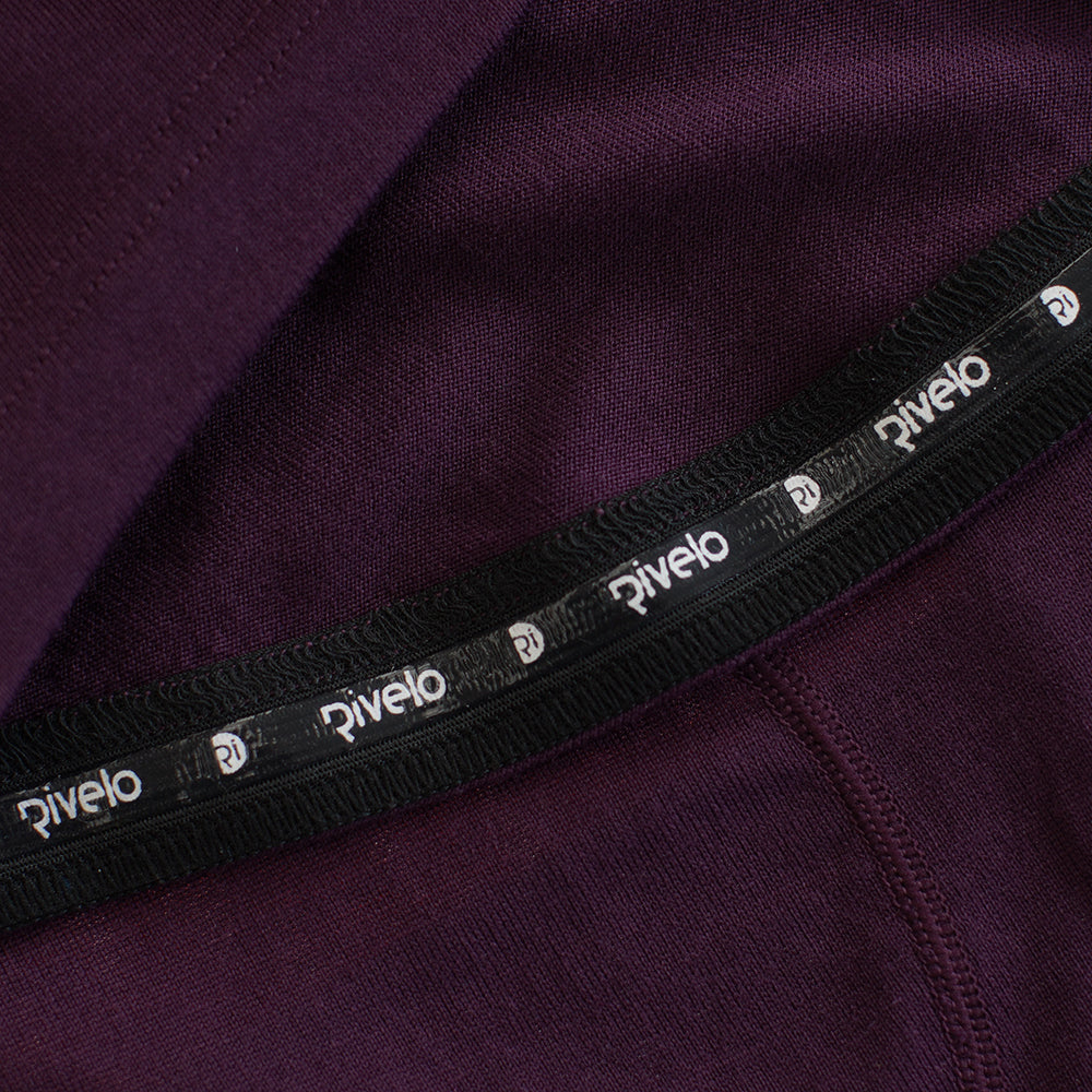 Rivelo | Womens Alderbrook Merino Blend Long Sleeve Jersey (Mulberry/Coral)
