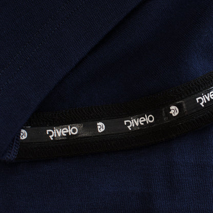 Rivelo Womens Alderbrook Merino Blend Long Sleeve Jersey (Navy/Yellow)