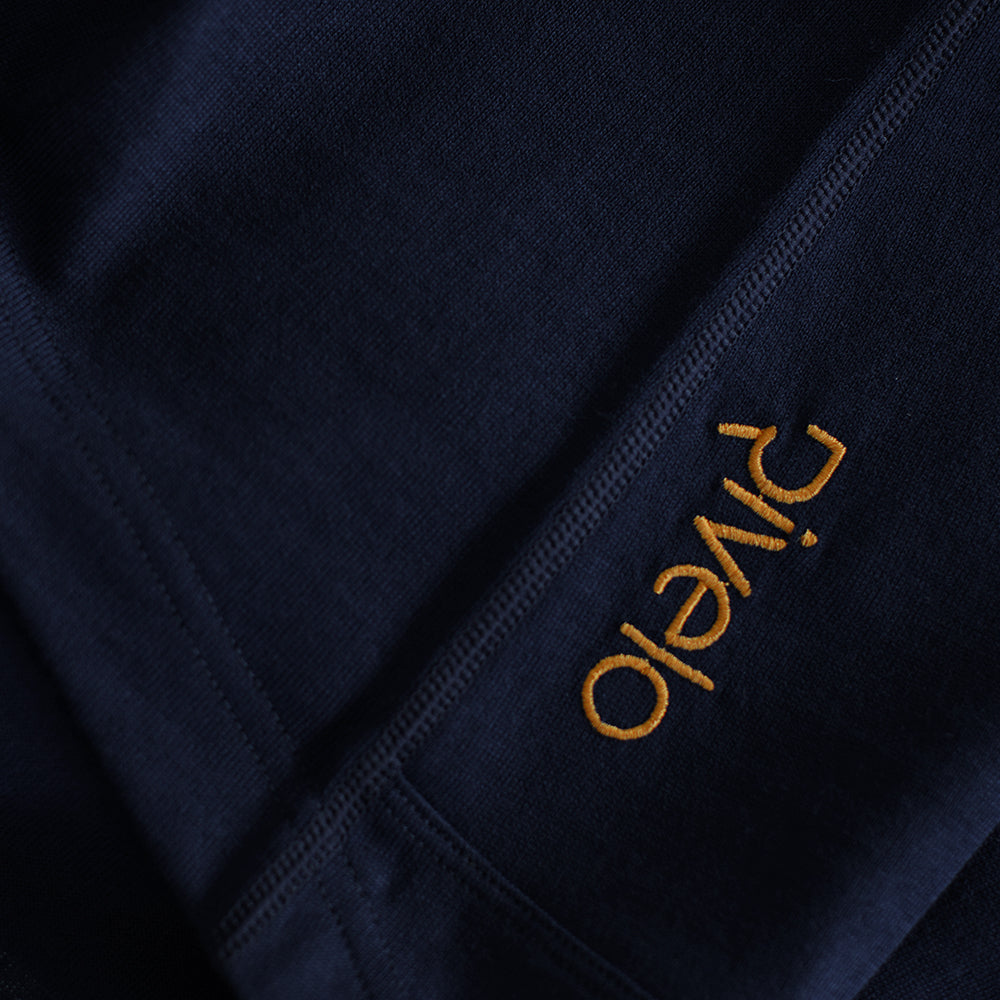 Rivelo Womens Alderbrook Merino Blend Long Sleeve Jersey (Navy/Yellow)