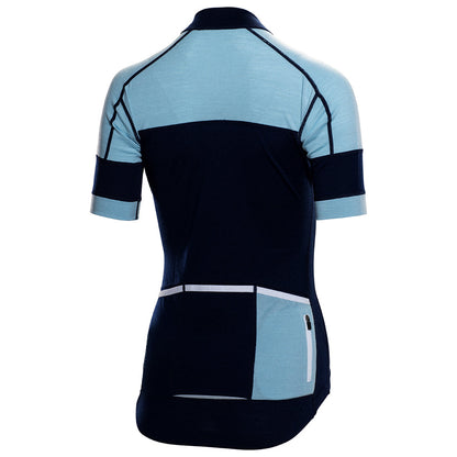 Womens Applecross Merino Blend Jersey (Navy/Blue)