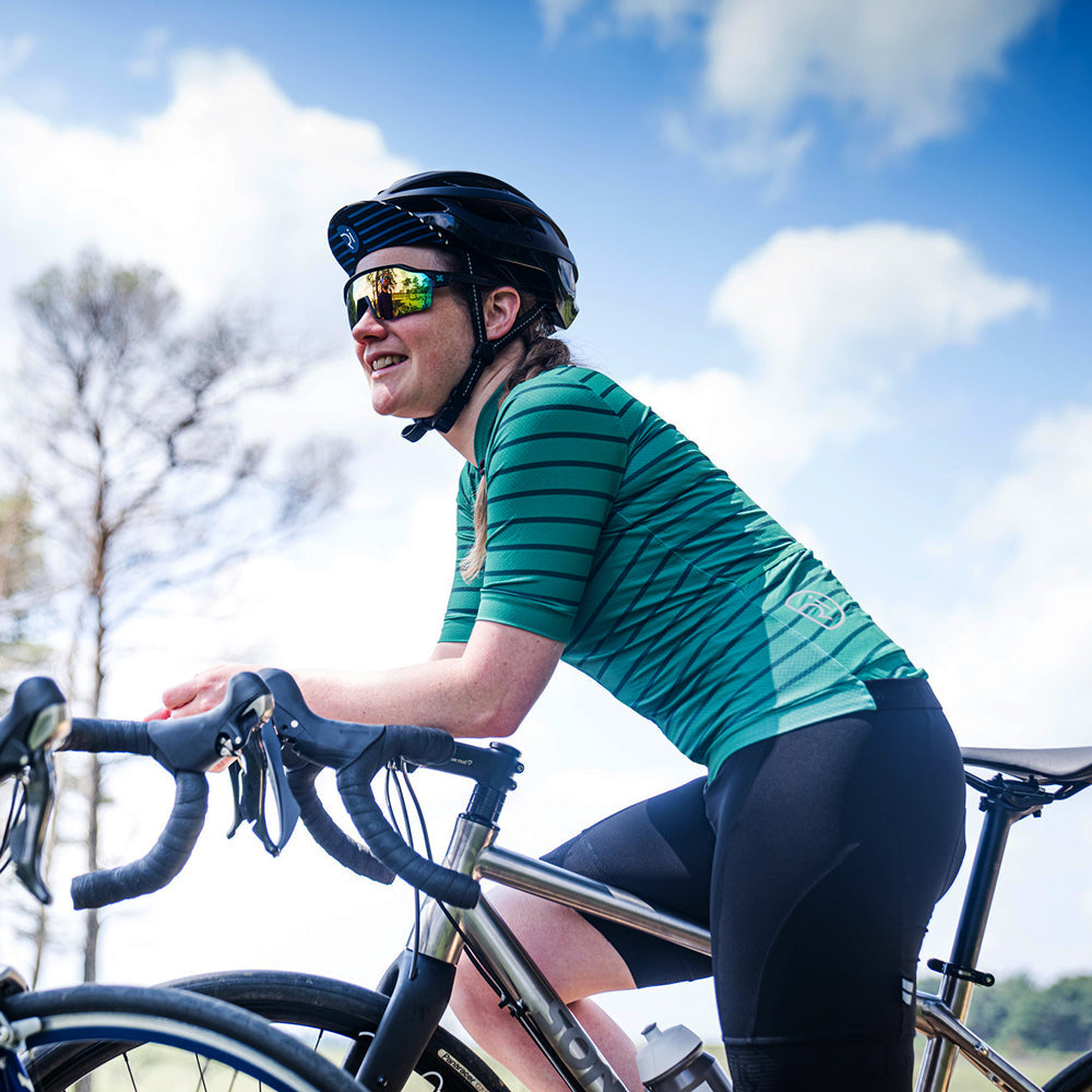 Rivelo Womens Bushcombe Jersey (Green Stripe)