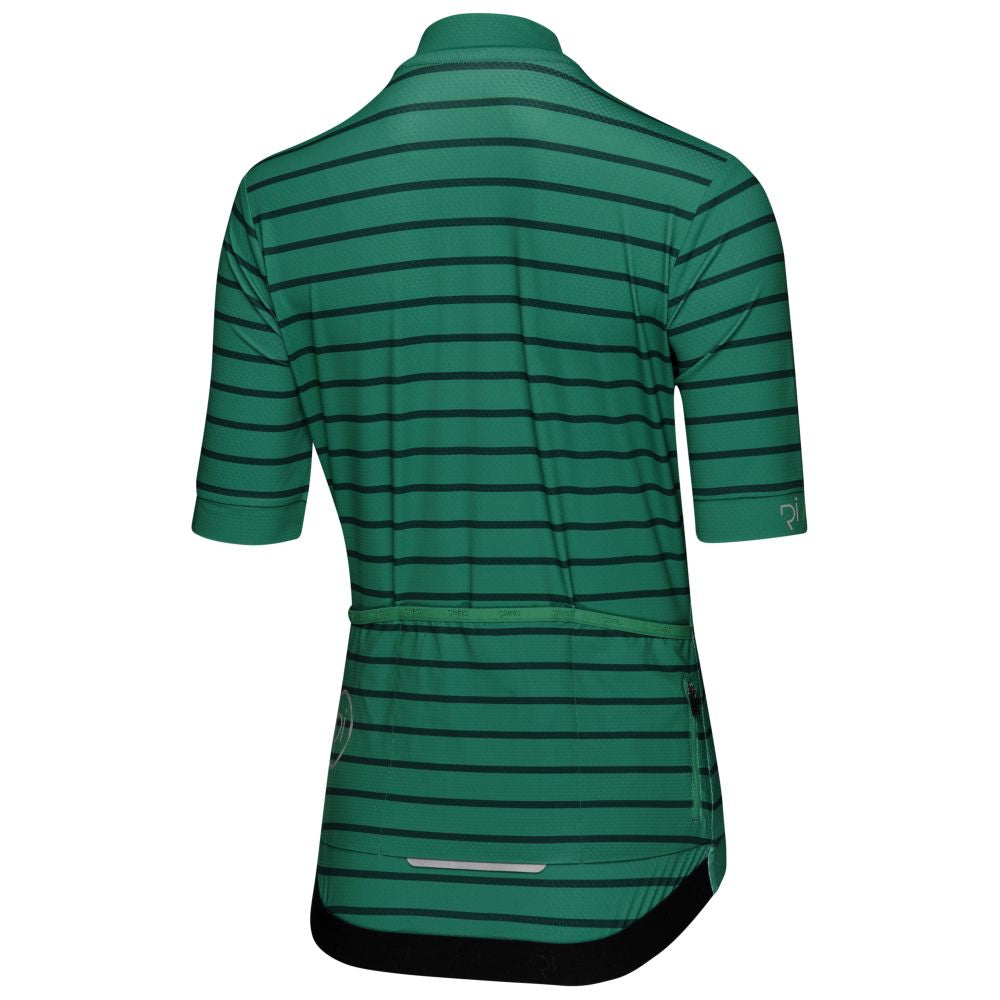 Rivelo Womens Bushcombe Jersey (Green Stripe) (studio)