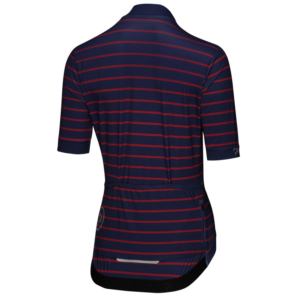 Rivelo Womens Bushcombe Jersey (Navy Stripe) (studio)