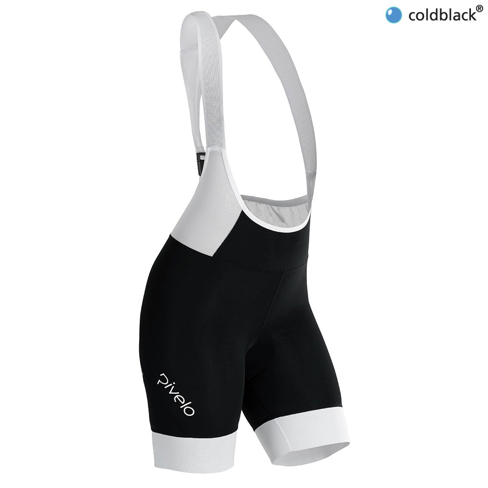 Rivelo | Womens Caldera Climbers Clip-Release Bib Shorts (Black/White)