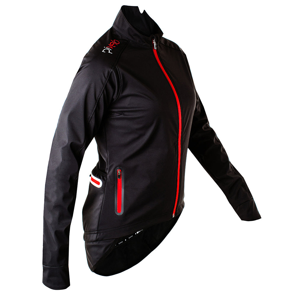 Rivelo | Womens Coldharbour Softshell Jacket (Black/Red)