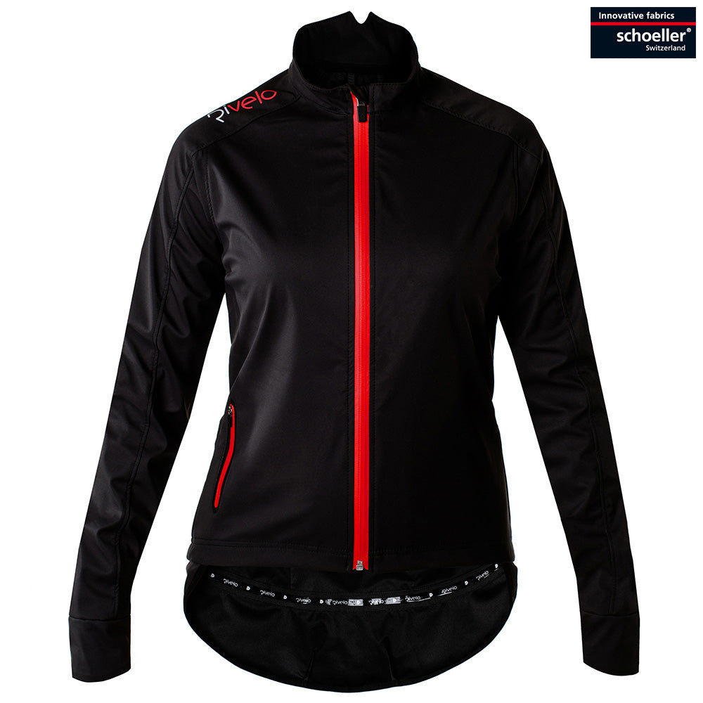 Womens Coldharbour Softshell Jacket (Black/Red)