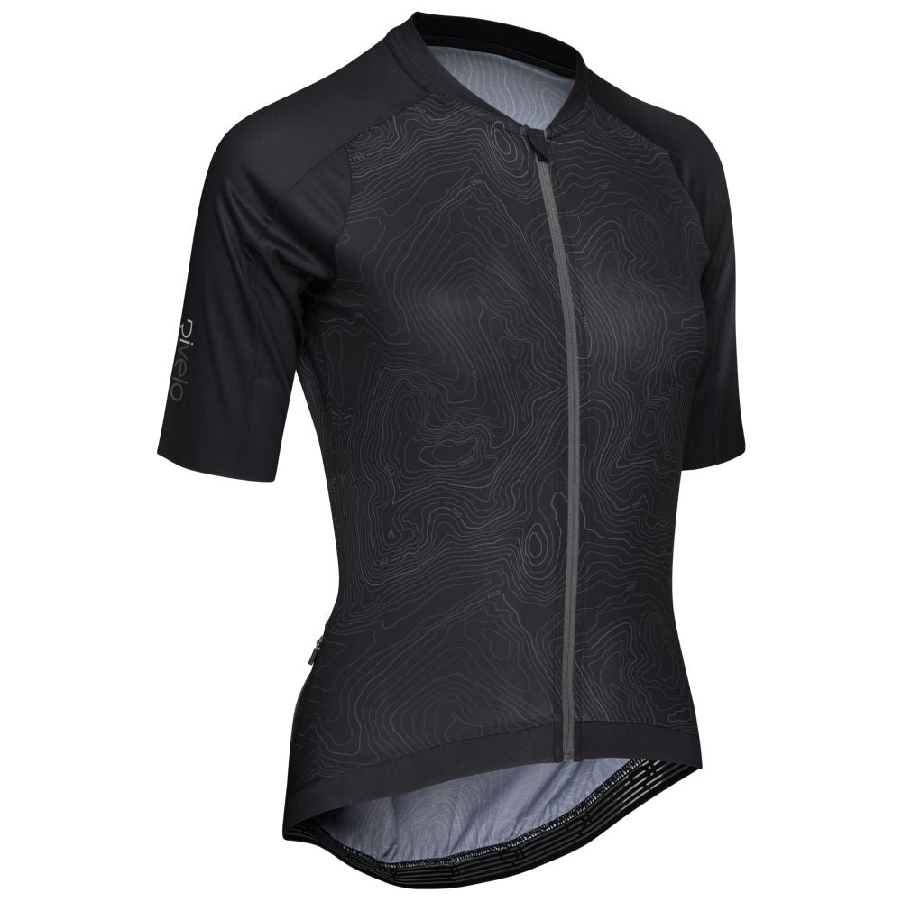 Rivelo Womens Contour Jersey (Nearly Black) (studio)