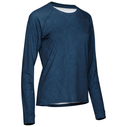 Rivelo | Womens Contour Long Sleeve MTB Jersey (Marine)