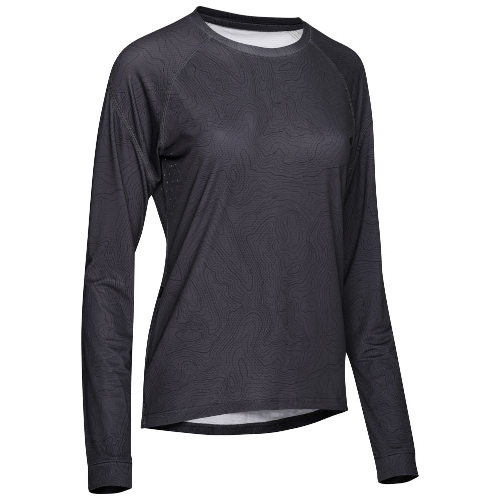 Rivelo Womens Contour Long Sleeve MTB Jersey (Slate) (studio)