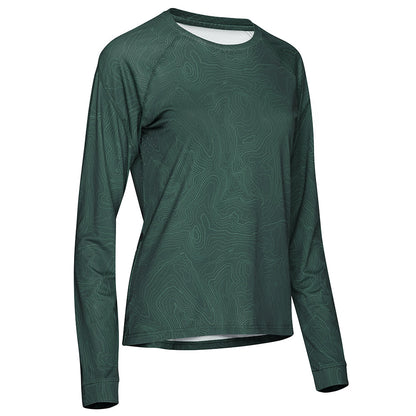 Rivelo | Womens Contour Long Sleeve MTB Jersey (Woodland)