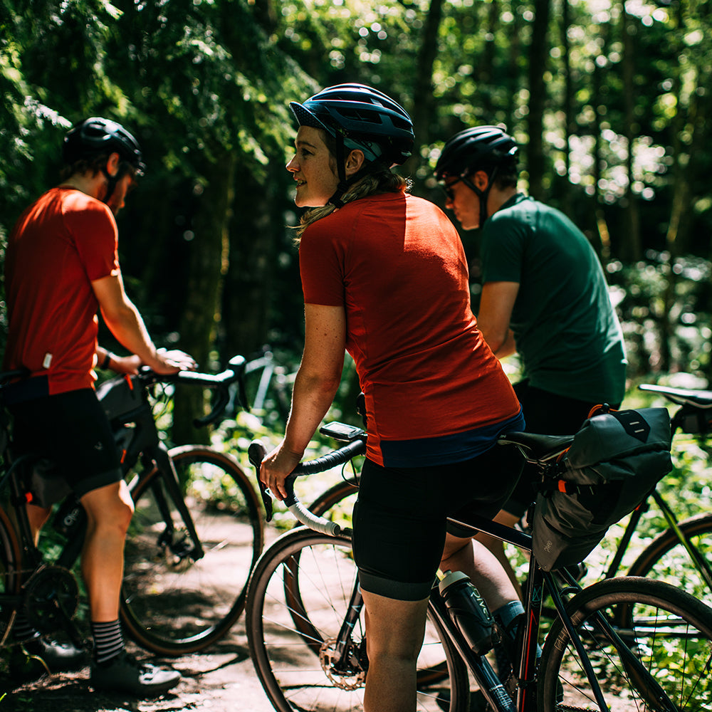 Rivelo | Womens Cresswell Merino Blend Tee (Burnt Orange)