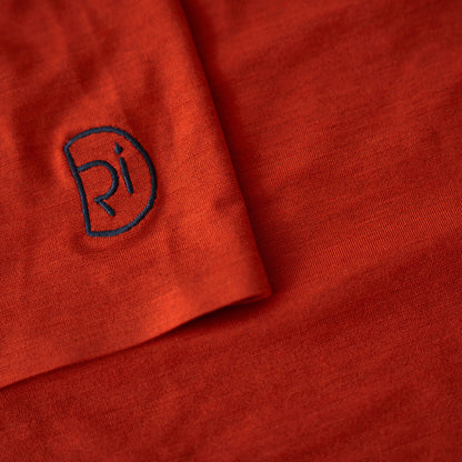 Womens Cresswell Merino Blend Tee (Burnt Orange)