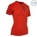 Rivelo Womens Easton Merino Blend Henley Jersey (Burnt Orange) (studio)