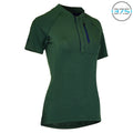 Rivelo Womens Easton Merino Blend Henley Jersey (Racing Green) (studio)