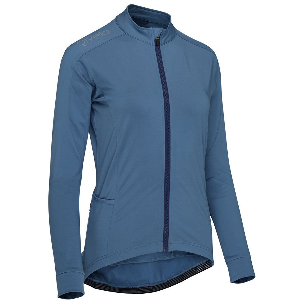 Rivelo | Womens Eco Frensham Thermal Long Sleeve Jersey (Airforce/Navy)