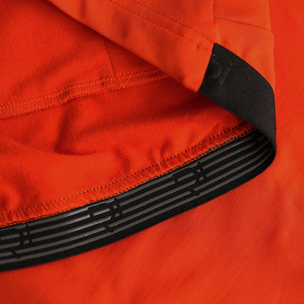 Rivelo | Womens Eco Frensham Thermal Long Sleeve Jersey (Burnt Orange/Asphalt)