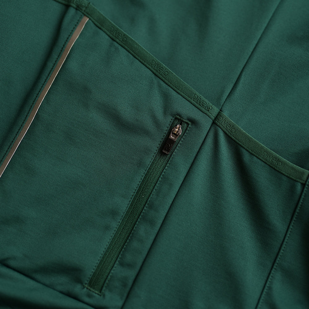 Rivelo | Womens Eco Frensham Thermal Long Sleeve Jersey (Racing Green/Navy)