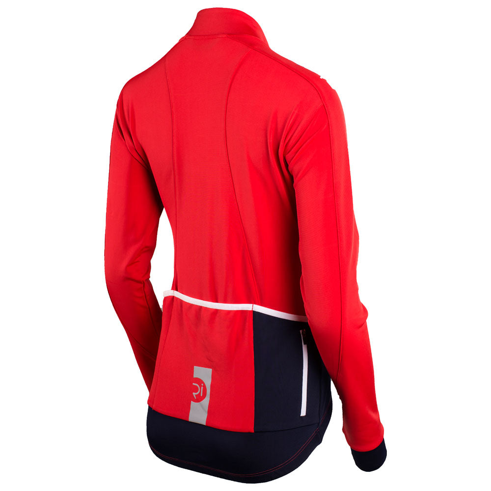 Rivelo | Womens Frensham Thermal Long Sleeve Jersey (Red/Navy)