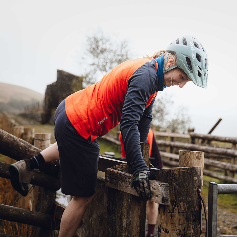 Womens Glentress Long Sleeve MTB Jersey (Burnt Orange/Slate)