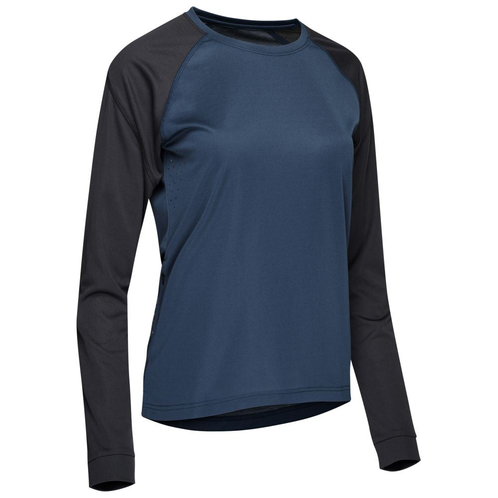 Rivelo Womens Glentress Long Sleeve MTB Jersey (Marine/Slate) (studio)