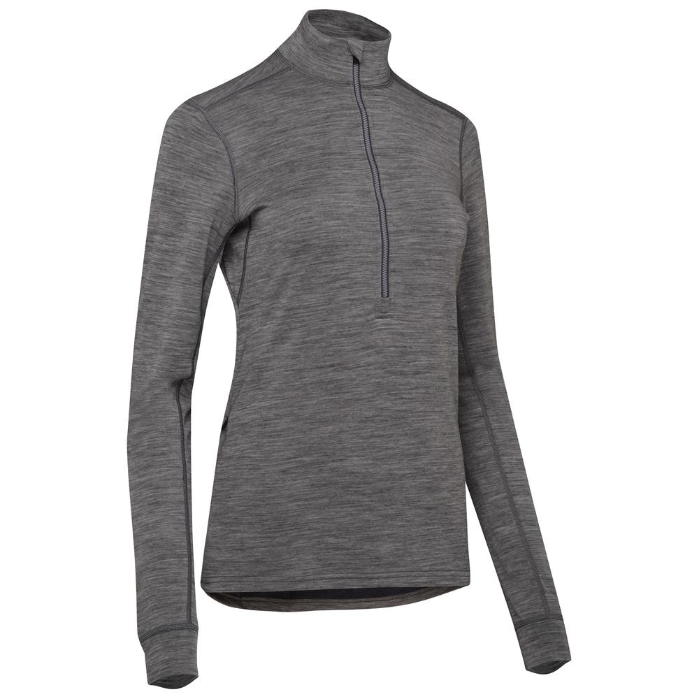 Rivelo Womens Helvellyn Merino Blend MTB Jersey (Charcoal Melange) (studio)