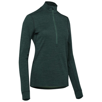 Rivelo Womens Helvellyn Merino Blend MTB Jersey (Dark Woodland Melange) (studio)