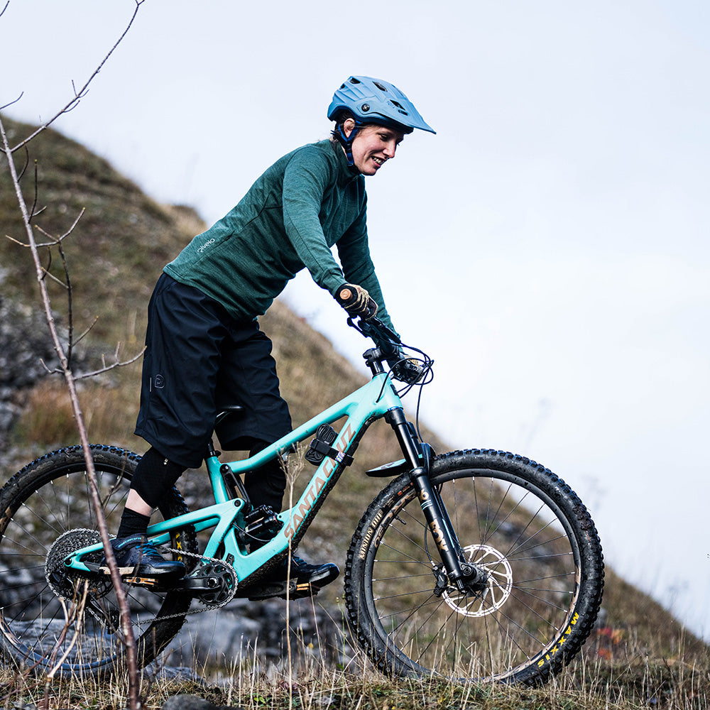 Rivelo Womens Helvellyn Merino Blend MTB Jersey (Dark Woodland Melange)