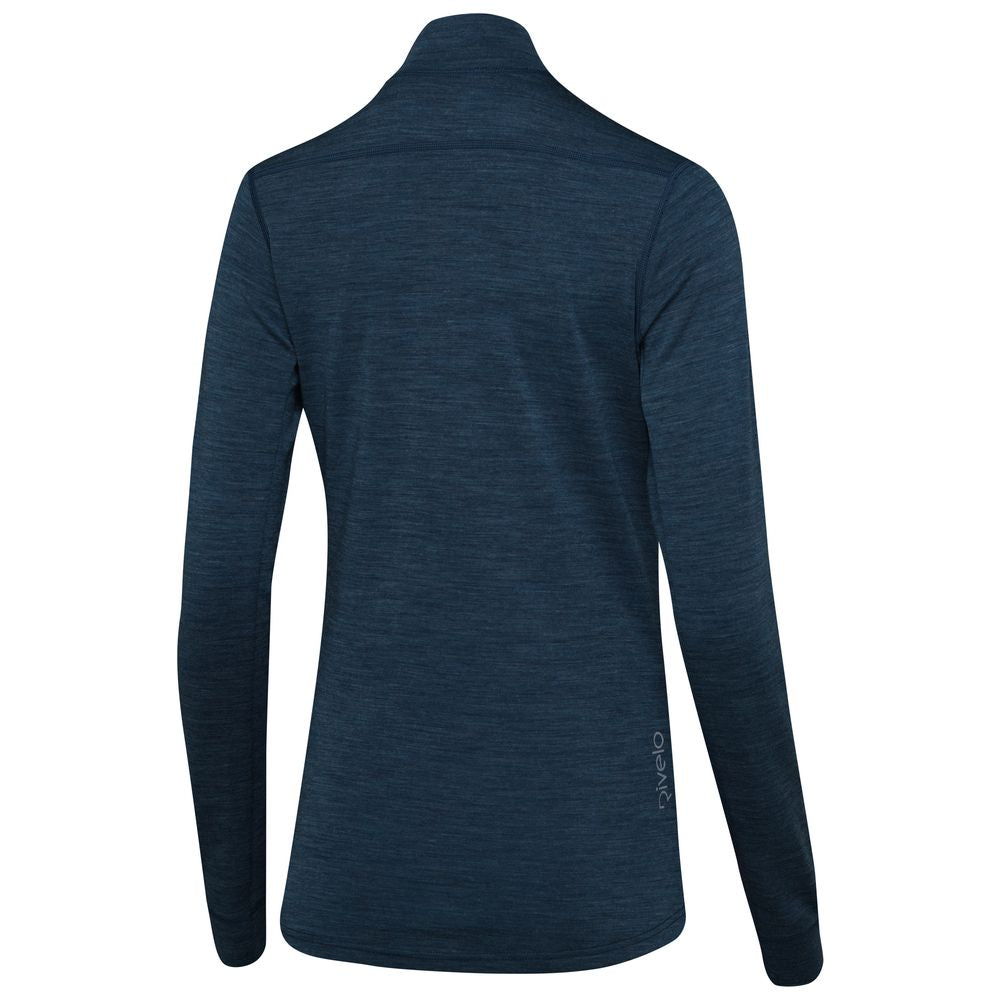 Rivelo | Womens Helvellyn Merino Blend MTB Jersey (Marine Melange)