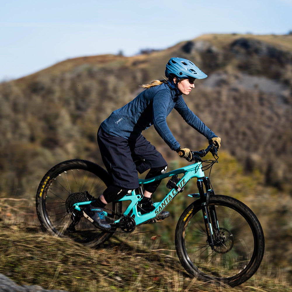 Rivelo Womens Helvellyn Merino Blend MTB Jersey (Marine Melange)