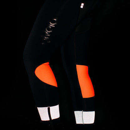 Rivelo Womens Kennington Bib Tights (Black/Fluro Orange)
