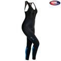 Rivelo Womens Monsal Thermal Bib Tights (Black/Teal) (studio)