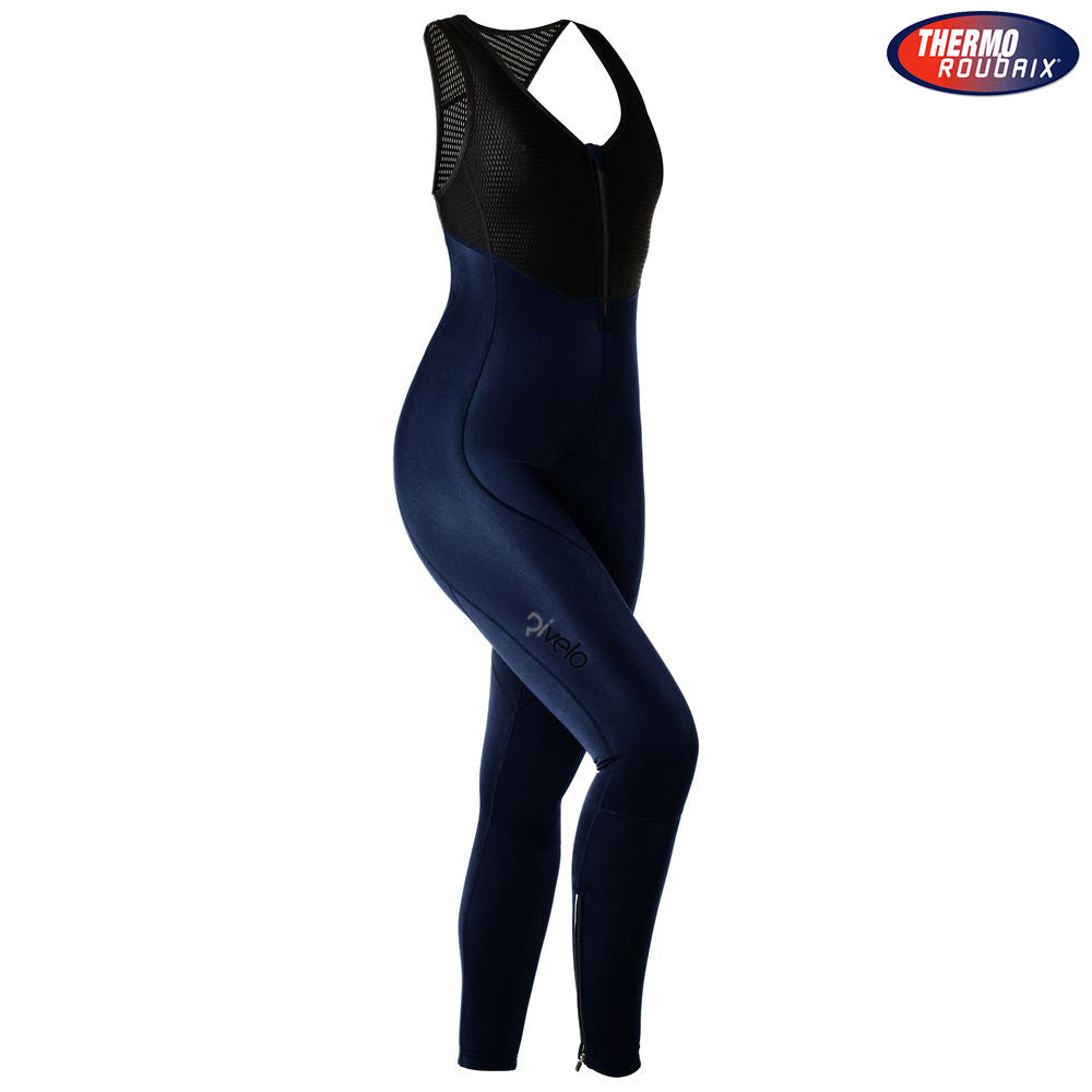 Rivelo Womens Monsal Thermal Bib Tights (Navy) (studio)