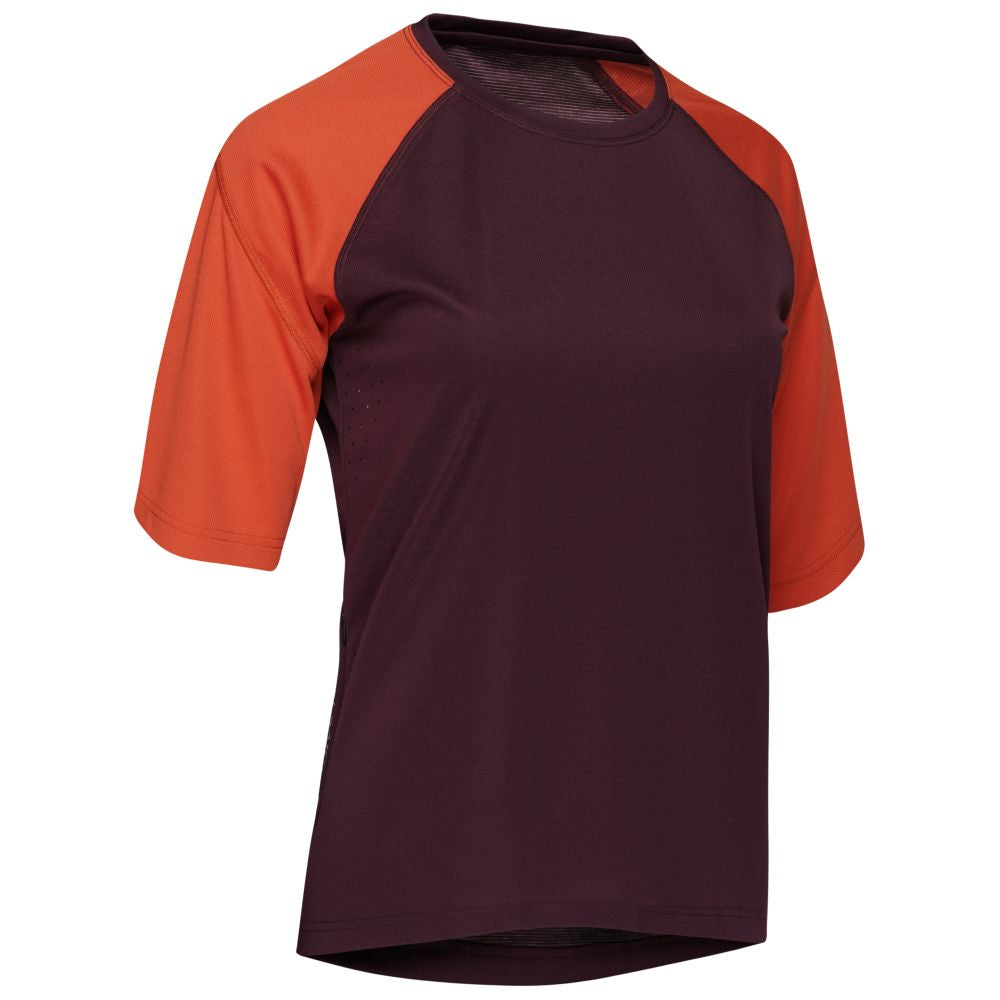 Rivelo Womens Munro MTB Jersey (Burgundy/Burnt Orange) (studio)