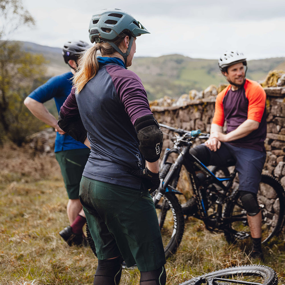 Rivelo | Womens Munro MTB Jersey (Slate/Burgundy)