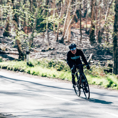 Rivelo | Womens Pateley Merino Blend Long Sleeve Jersey (Black/Blue)