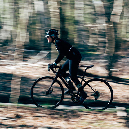 Rivelo Womens Pateley Merino Blend Long Sleeve Jersey (Black/Blue)