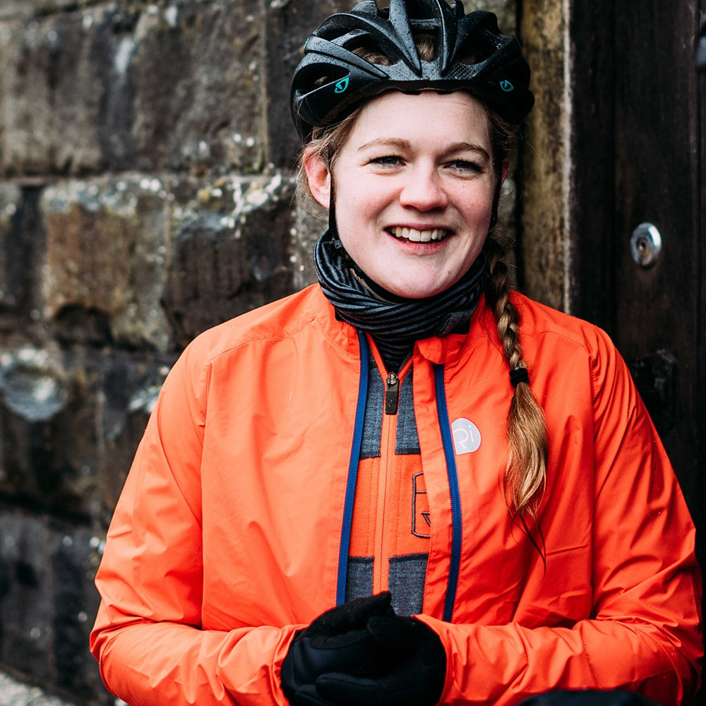 Rivelo Womens Pateley Merino Blend Long Sleeve Jersey (Charcoal/Orange)