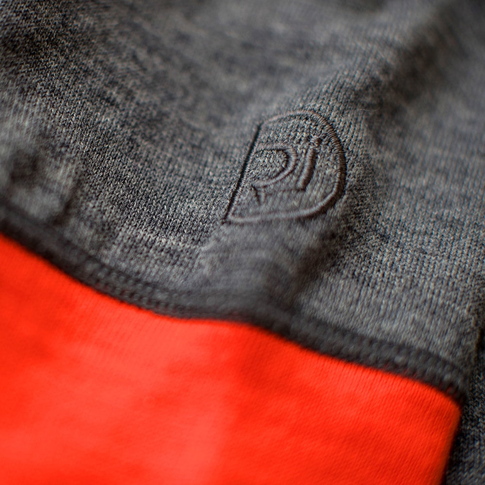 Rivelo | Womens Pateley Merino Blend Long Sleeve Jersey (Charcoal/Orange)