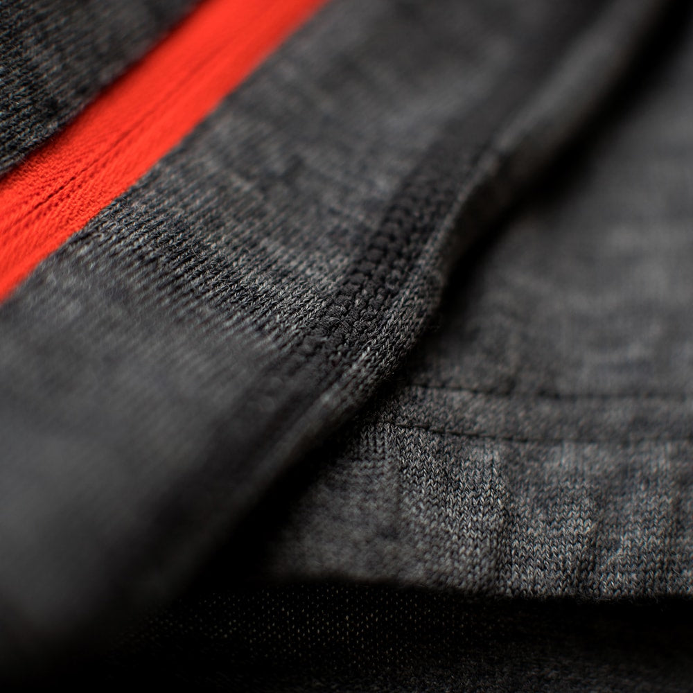 Rivelo Womens Pateley Merino Blend Long Sleeve Jersey (Charcoal/Orange)
