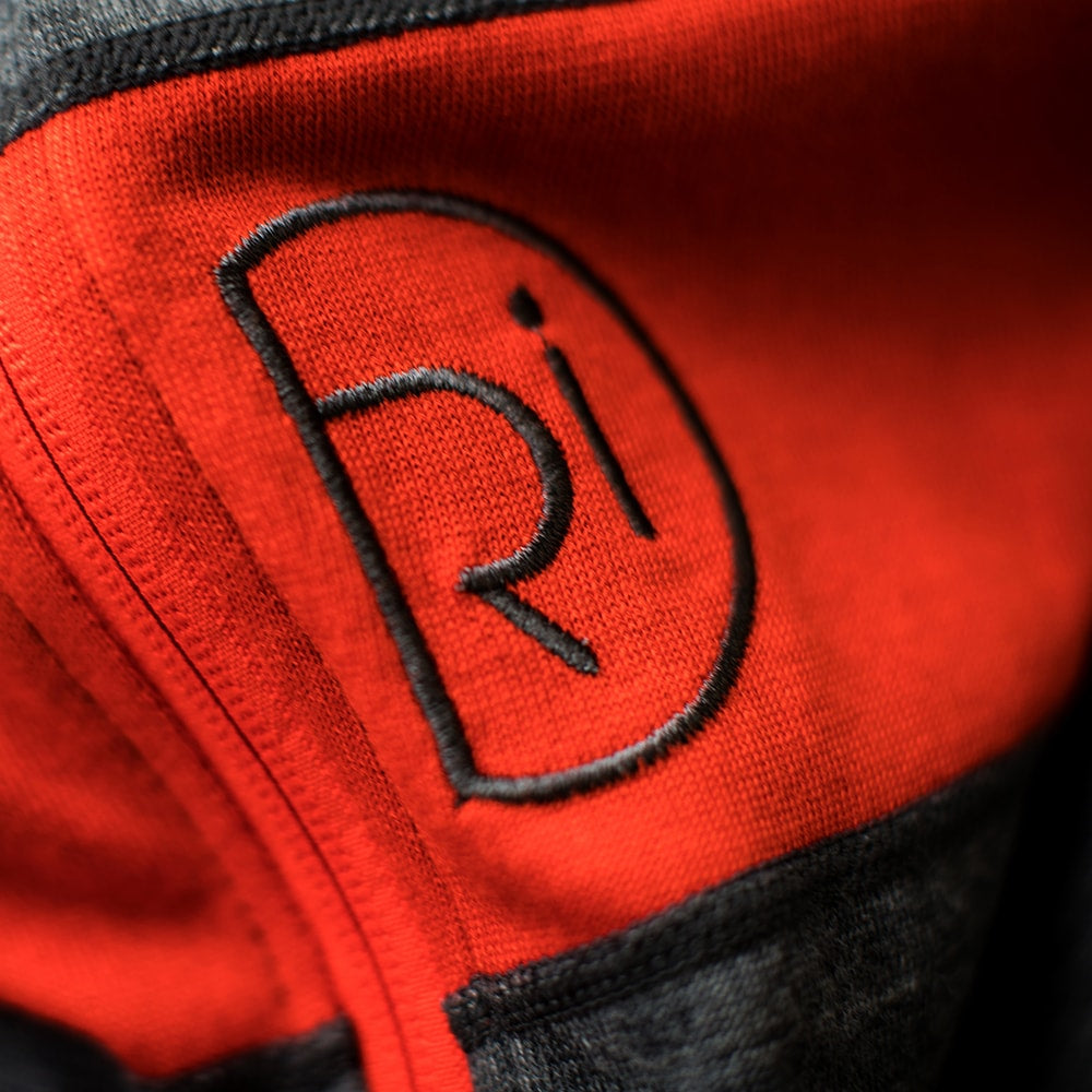 Rivelo Womens Pateley Merino Blend Long Sleeve Jersey (Charcoal/Orange)