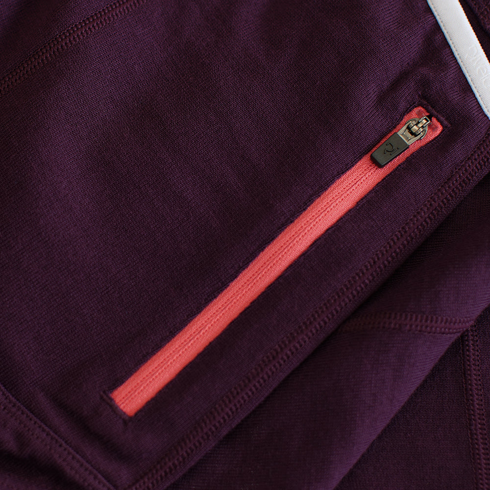 Rivelo | Womens Pateley Merino Blend Long Sleeve Jersey (Mulberry/Coral)