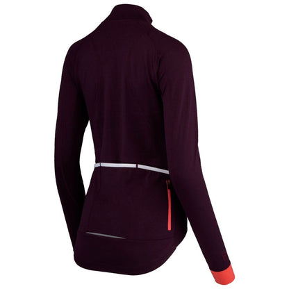 Womens Pateley Merino Blend Long Sleeve Jersey (Mulberry/Coral)